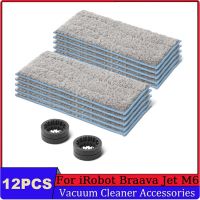 Wet Mop Pads and Replacement Wheel Tires for M6 (6110) (6012) (6112) (6113) Ultimate Robot Mop Parts