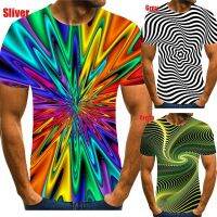 New fashion lovers 3D printed personalized men/women  10 style Blue Vertigo and colorful Vertigo Hypnotic men/women T-shirt