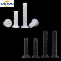 20/ 50pcs M2 M2.5 M3 M4 M5 M6 M8 White Plastic Nylon Countersunk Head Screws Phillips Flat Head Bolts