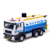 [COD] [Box] 1:50 simulation alloy engineering garbage sprinkler model sound and light childrens toy