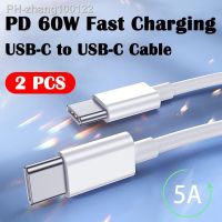 ❒❃ 2PCS 60W Fast Charging Type-C To Type C Cable for Samsung Xiaomi Redmi POCO Huawei Honor OPPO OnePlus Phone Charger USB C Cable