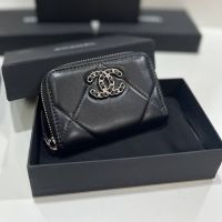 MINI WALLET LAMB WITH LOGO CC