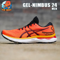 [SALE] Asics รุ่น GEL Nimbus 24 1011B359 800 สี ส้มคาดดำ FFblast+ ขายแต่ของเเท้เท่านั้น