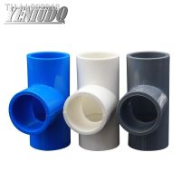 ☂♚▪ PVC Inside Diameter 20/25/32/40/50/63mm ID Water Supply Pipe Fittings Equal Tee Connectors Plastic Joint Irrigation Water Parts