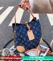 (ของแท้) LV Neonoe ถุงหูรูดกระเป๋าถือกระเป๋าสะพายสำหรับผู้หญิงในการขายใหม่2022แฟชั่นเกาหลีเลดี้เดนิมพิมพ์ตัวอักษร Cross Body กระเป๋ากระเป๋าสะพายไหล่การ์ดขนาดเล็กกระเป๋าใส่เหรียญกระเป๋าช้อปปิ้ง Beg