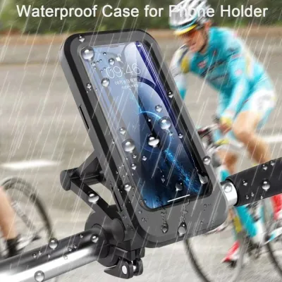 กันน้ำ ที่ยึดโทรศัพท์มอเตอร์ไซค์ จักรยาน Motorcycle Phone Holder ที่วางโทรศัพท์มือถือ Motorcycle Phone Mount Holder Waterproof Motorbike Phone Bag