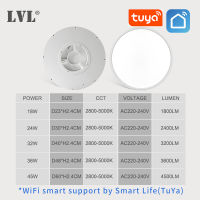 โมเดิร์น Led สมาร์ทโคมไฟเพดาน Golden Wood Grain Dimmable Home Lighing WiFi Tuya App Voice Control Surface Mounting โคมไฟเพดาน