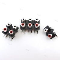 2/4/6 Hole RCA Female Stereo Audio Jack Connector Socket Adapter Video plug AV Input Row Amplifier Interface 2Pin 4Pin 6Pin YB1TH