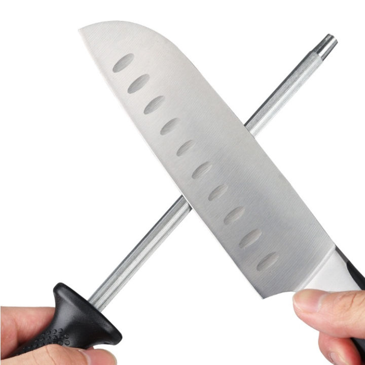 ที่ลับมีด-เหล็กสตีล-แท่งลับมีด-เหล็กกรีดมีด-ที่ลับมีด-อุปกรณ์ลับมีด-ไม่รวมมีด