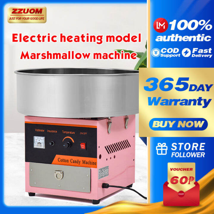 ZZUOM Electric marshmallow machine commercial stall desktop electric