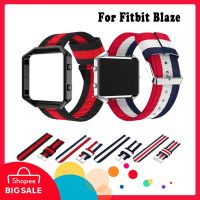 สายนาฬิกา Fitbit Blaze,สายรัดนาฬิกาไนลอนทอสำหรับใส่ออกกำลังกายกรอบโลหะ