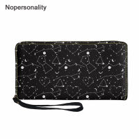 Nopersonality Leather Luxury Wallet for Women Starry Galaxy Design Women Wallets Card Holder Purse Long Money Clutch Carteras