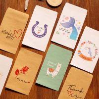 {Packing Shop} 50ชิ้นซองกระดาษเหนียวขนาดเล็กสำหรับของขวัญยูนิคอร์นขอบคุณ Kado Kecil กระสอบนางเงือกถุงใส่ของชำร่วยงานแต่งงานกระดาษห่อลูกอม