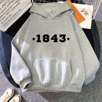 Clothing1843-Sudadera con capucha para hombre y mujer, suéter de manga larga con estampado gráfico, Estilo Vintage Harajuku, ropa de calle Y2k para otoño, 1-8-4-3