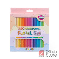 Master Art สีไม้ ดินสอสีไม้ แท่งยาว 50 สีพาสเทล จำนวน 1 กล่อง