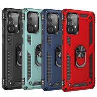 Shockproof Bumpers Armor Case For Samsung Galaxy S23 S22 Ultra S21 5G S20 FE S8 S9 S10 Plus Note 20 8 9 10 Lite Metal Ring Cover Phone Cases