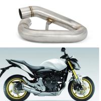 เริ่มต้นสำหรับ Honda Hornet 600 2007เพื่อ2013ท่อ Decat รถจักรยานยนต์ท่อเชื่อมท่อไอเสียตัวเร่งปฏิกิริยาลบท่อ CBR600F CB600F แตน600