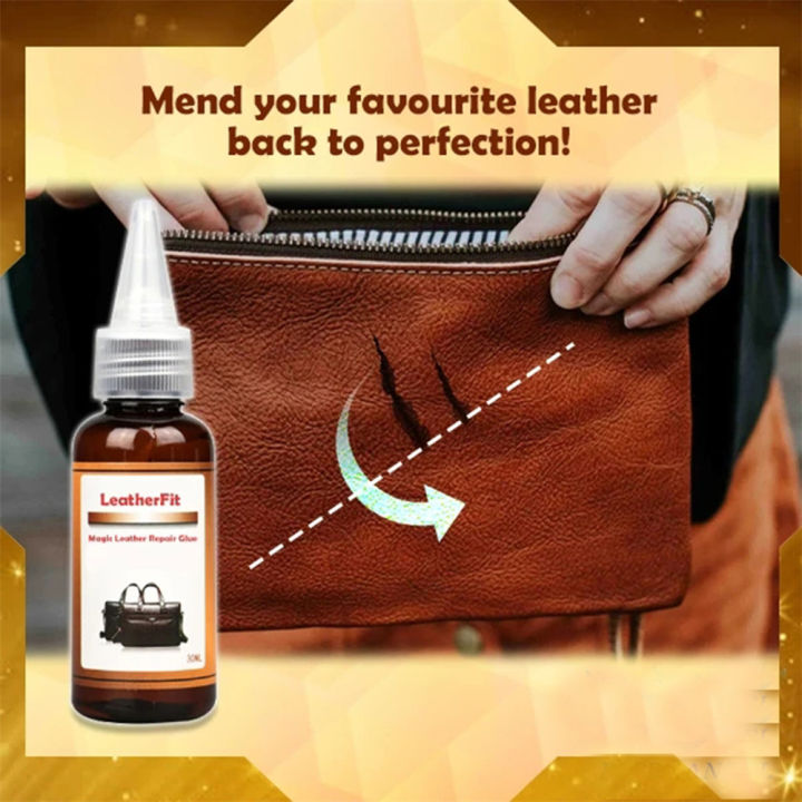 30ML Leather Repair Glue Furniture Car Seat Leather Repair Glue Leather  Cleaner Household Cleaning Tools Adhesives Repair Glue