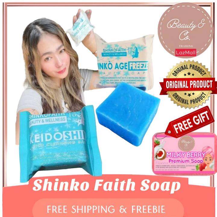 Shinko Soap Age Freeze Beauty Soap ,Keidoshin Soap, Sunscreen [FREE ...