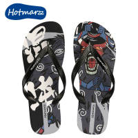 Hotmarzz สดชื่นและสะดวกสบายผู้ชาย Flip-Flops ชายหาดกลางแจ้งกันน้ำรองเท้าแตะกันลื่นบ้านสบายๆแฟชั่นรองเท้าแตะ HM0885