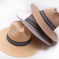 Men Straws Hat Wide Brim Washable to Beach Panama with for