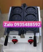 Máy làm bánh đồng tiền Hàn Quốc,sử dụng gas 3 bánh-Khuôn chống dính