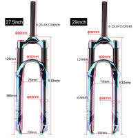 โช๊คลมจักรยาน ยี่ห้อ Bolany Rainbow 27.5 / 29er Supension Air Vacuum