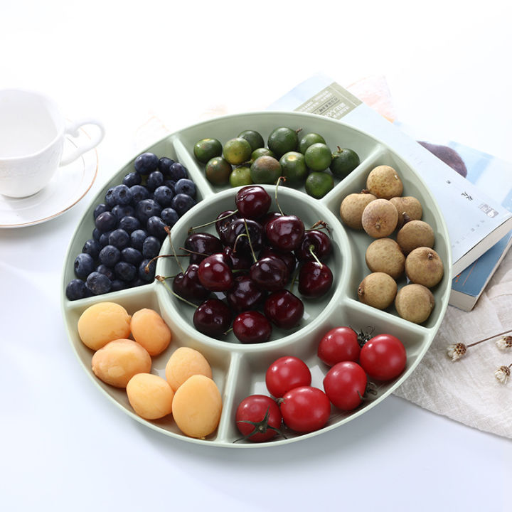 1-pc-6-compartment-food-storage-tray-dried-fruit-snack-plate-appetizer-serving-platter-for-party-candy-pastry-nuts-dish