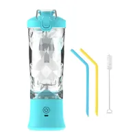 600ML Portable Blender Electric Juicers Fruit Mixers 4000MAh USB Rechargeable Smoothie Mini Blender Personal Juicer