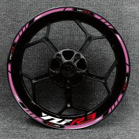 【hot】 17 Inch YAMAHA YZF R3 Motorcycle Logo Hub Reflective Rim Stickers Front And Rear Decal Decoration