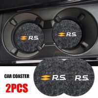 〖Cozyroom shop〗 2PCS Non slip Car Water Cup Pad Mat For Renault Koleos Duster Megane Clio CAPTU Auto Interior Anti skid Cup Holders Auto Styling