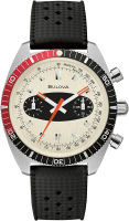 Bulova Mens Archive Series Surfboard Chronograph Strap Black Strap/ Stainless Steel