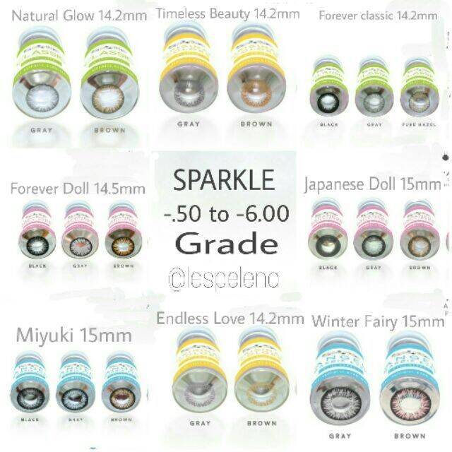 Sparkle GRADES Contact Lens Lazada PH