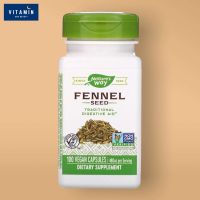 พร้อมส่ง ช่วยย่อยอาหาร Natures Way, Fennel Seed, 480 mg, 100 Vegetarian Capsules