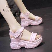 Blonshe Xăng Đan Đế Xuồng Cho Nữ Giảm Giá Giày Có Dây Cho Nữ Giày Cao Gót