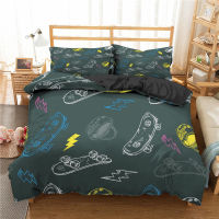 Cartoon Pattern Bedding Set Soft Duvet Cover With Pillowcase Winter Quilt Kids Child for Bedroom Twin Queen King Size Bedclothes