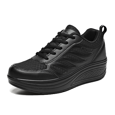 ALI&amp;BOY รองเท้าผ้าใบเพื่อสุขภาพ รองเท้าออกกำลังกาย Fashion &amp; Running Sport Shoes ดีไซส์สวยงาม พื้นสูง 5ซม. สไตล์เกาหลี(ปีกนางฟ้า)
