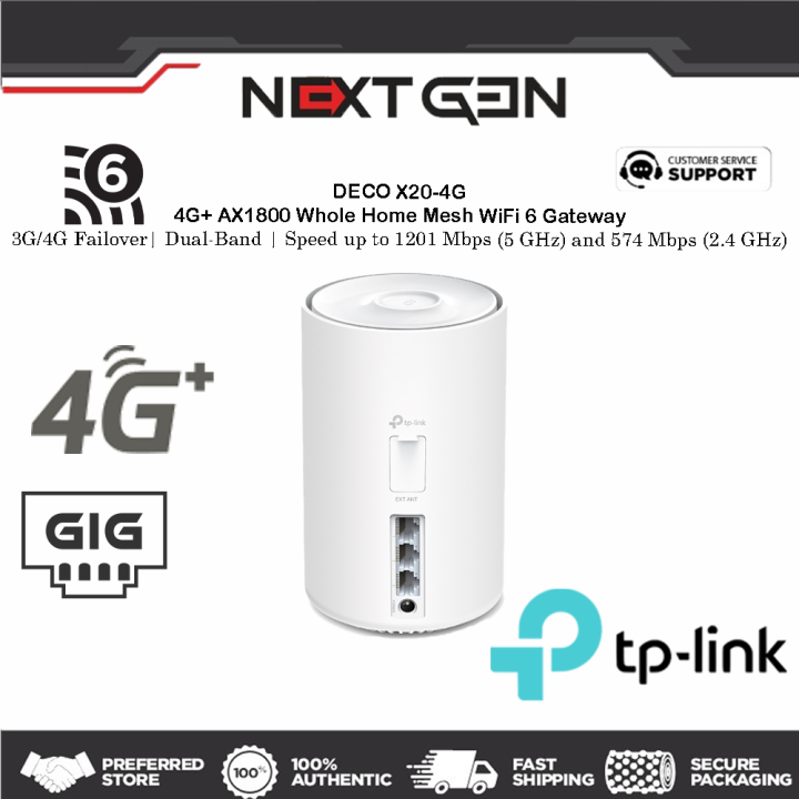 [🔱4G LTE DECO🔱]TPLINK DECO X204G AX1800 4G LTE MODEM WITH DIRECT SIM
