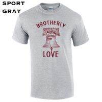 New Fashion 296 Brotherly Love Mens T-Shirt Funny Philadelphia Philly Liberty Bell Penn Cool Mens Tees