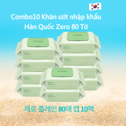 Combo 10 bebesup zero 80 sheets Korean wet wipes