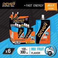 DEVER ดีเวอร์ (vital energy) เครื่องดื่มเยลลี่ให้พลังงาน เกลือแร่ เจลพลังงาน สำหรับนักวิ่ง นักปั่น นักกีฬา ออกกำลังกาย energy gel &amp;gt; 100 ML ผลไม้รวม 6 ซอง