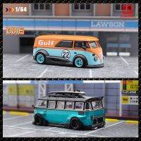 BSC 1:64 T1ขนมปังรถตู้กับราวหลังคา Advan Martini Guif Sup รถโมเดลหล่อตาย