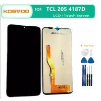 อุปกรณ์ดิจิไทเซอร์หน้าจอสัมผัสกรอบโชว์หน้าจอ LCD 4187D สำหรับ TCL 205 LCD 4187M ของแท้ใหม่