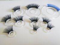 20pcs/lot masckaszem Exclusive customization 14mm-26mm clear eyelash tray with eyelash for diy doll toy handcraft