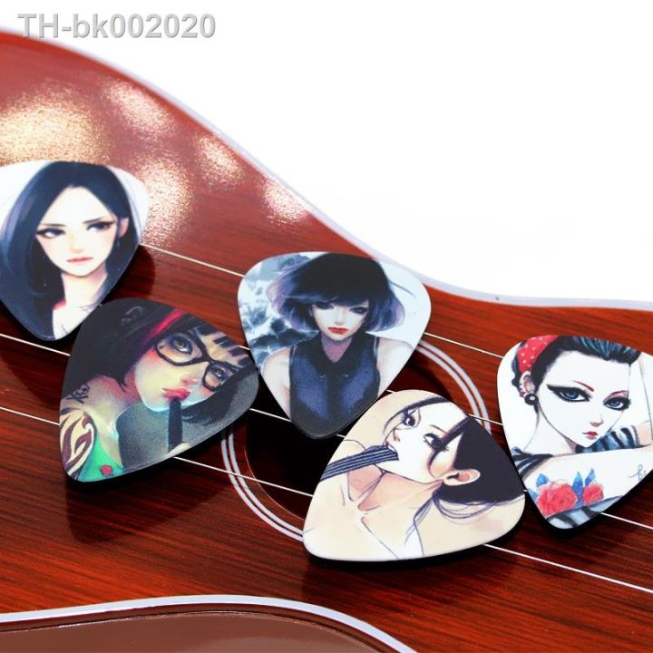 soach-10pcs-lot-1-0mm-thickness-sketch-anime-girl-korea-music-guitar-picks-pick