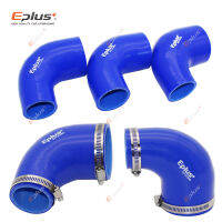 EPLUS Universal Silicone Tubing Hose 90 Degrees big to small Connector Car Intercooler Turbo Intake Coupler Blue Multi Size