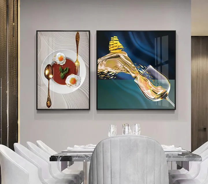 Modern Minimalist Restaurant Decoration Painting Affordable Luxury