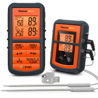 ThermoPro TP-08C 150เมตรระยะไกลไร้สายอาหารครัวเครื่องวัดอุณหภูมิแบบ Dual P Robe สำหรับบาร์บีคิว,สูบ,ย่าง,เตาอบ,เนื้อกับจับเวลา