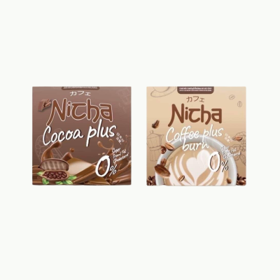 Nicha Coco Plus โกโก้ ณิชชา Nicha Coffee plus กาแฟ ณิชา บรรจุ 10 ซอง/กล่อง