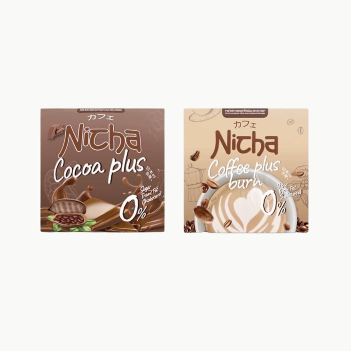 nicha-coco-plus-โกโก้-ณิชชา-nicha-coffee-plus-กาแฟ-ณิชา-บรรจุ-10-ซอง-กล่อง